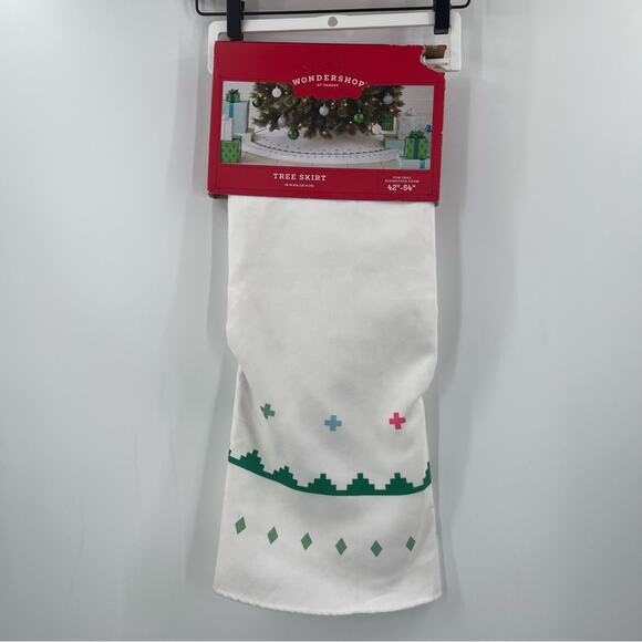 WONDERSHOP X TARGET Christmas Tree Skirt 48” Diameter Holiday Red Green Print - Picture 14 of 15
